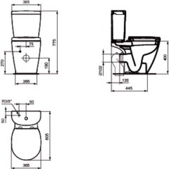 Унитаз Ideal Standard Connect Space E119501