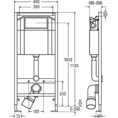 Инсталляция Viega Eco 673192 + Gustavsberg ARTic 4330 + Gustavsberg с микролифтом