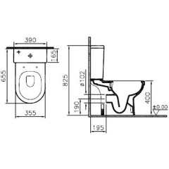 Унитаз VitrA S50 9797B003-7204 Rim-ex