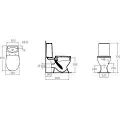 Унитаз Ideal Standard Oceane Junior Scandinavian W909501