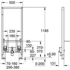 Инсталляция Grohe Rapid SL 38553001