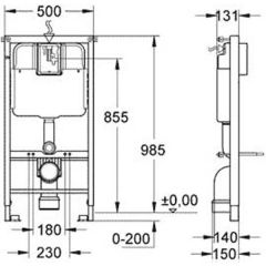 Инсталляция Grohe Rapid SL 38712001