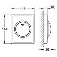 Кнопка Grohe Skate 38595000