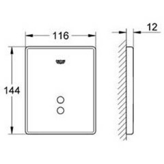 Кнопка Grohe Skate 37321000