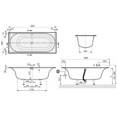 Ванна акриловая Villeroy & Boch Cetus UBQ180CEU2V-01