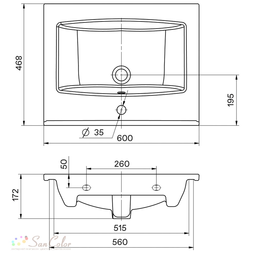 тумба под раковину aquaton сохо 60 1a258001aja00