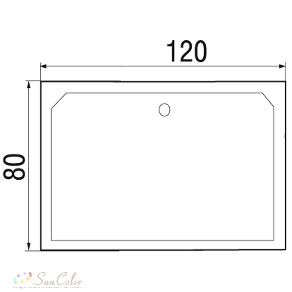 Поддон акриловый Wemor 120/80/41 S (артикул SC-156836) — цена, купить  сантехнику в интернет-магазине San Color с доставкой по Москве и регионам  России