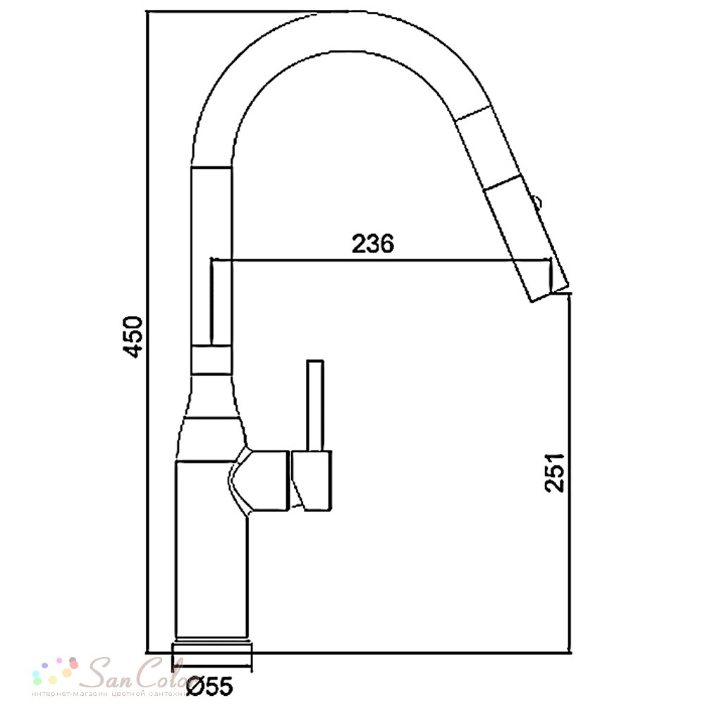 Смеситель для кухни, Gappo g4398-41