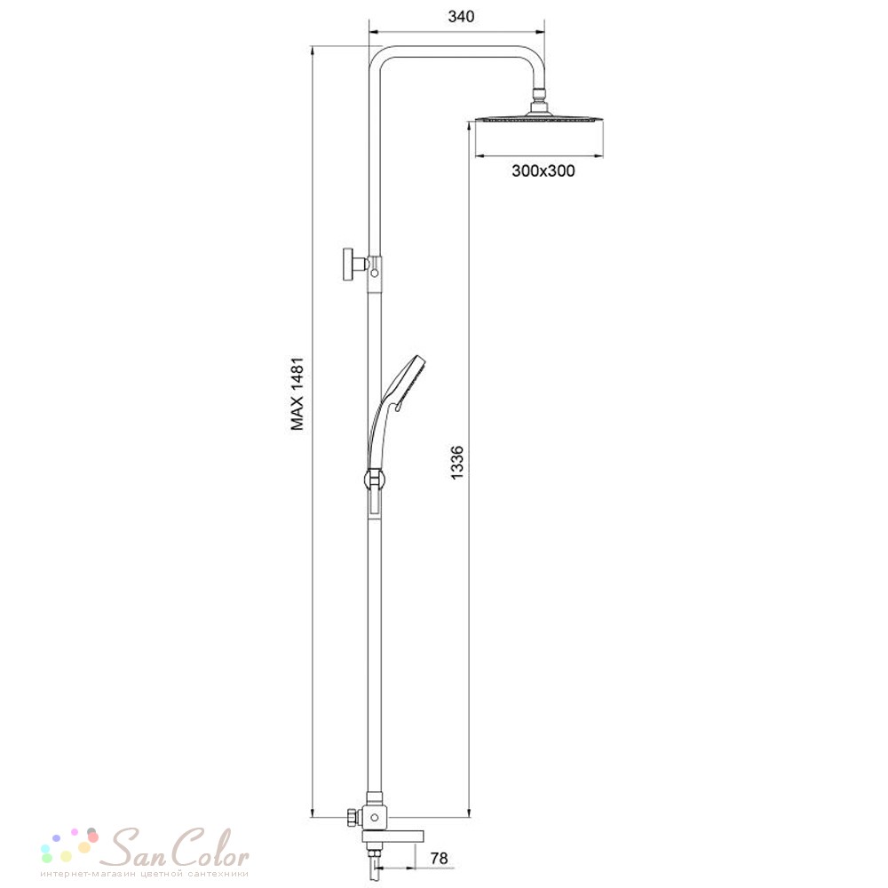 Душевая система Gappo G99 G2499-40 термостат (артикул SC-158528) — цена,  купить сантехнику в интернет-магазине San Color с доставкой по Москве и  регионам России