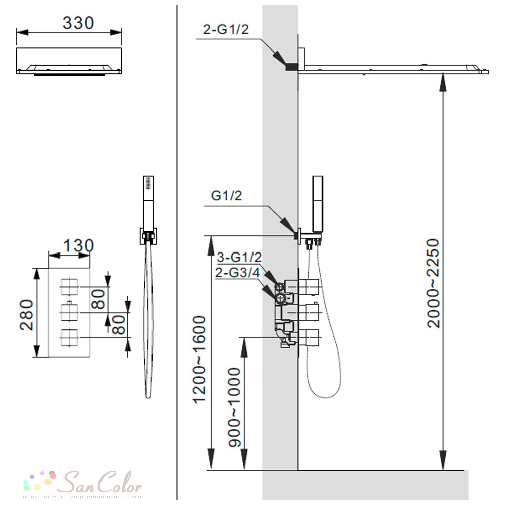 Высота душа. Верхний душ встраиваемый Altrobagno Cascata 04-01.01 CR хром. Душевая система скрытого монтажа Altrobagno Cascata 040101 CR. Встраиваемая душевая система с термостатом Cascata 04-01.01 CR. Altrobagno Cascata 040101 CR встраиваемая душевая система с термостатом.