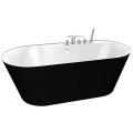 Ванна акриловая BelBagno BB14-NERO-BIA