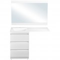 Комплект мебели Style Line ElFante Даллас 120 напольный белый (3 ящика) L
