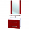 Комплект мебели Bellezza Рокко 80 подвесной красный (Santek)