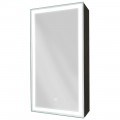 Зеркало-шкаф Континент Mirror Box black LED 350x650 L