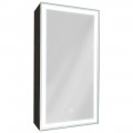 Зеркало-шкаф Континент Mirror Box black LED 350x650 R