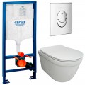 Инсталляция Grohe Rapid SL 38721001 + унитаз Bloomix Rapid SL1233R/UF3 безободковый с сиденьем