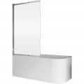 Шторка на ванну BelBagno Luce LUCE-VF-11-90/145-P-Cr